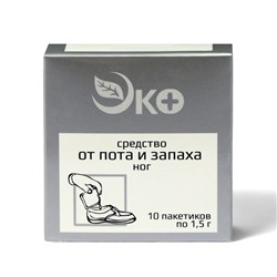 Средство от пота и запаха ног Экотекс, 10 пакетиков по 1.5 г, 2 набора