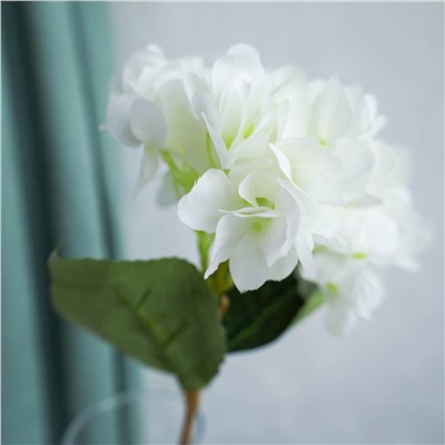 Цветок искусственный Гортензия 43 см белая / WN-36 /уп 150/600/