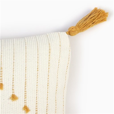 Наволочка декоративная «Этель», сканди, 45×45 см, горчица