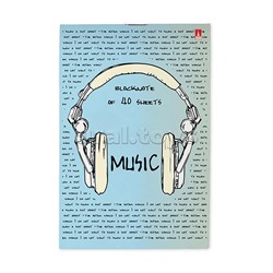 Блокнот А6 40 л. "Soundmania" 4 вида