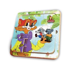 Игрушка деревянная пазл 15*15 "Экран"