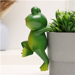 Фигурка для флорариума TAKE IT EASY «Лягушка Бряк», декор на кашпо, 10×8×19 см