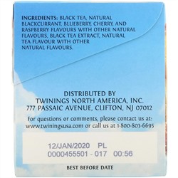 Twinings, Холодный чай, ягодная смесь, 20 чайных пакетиков, 40 г (1,14 oz)