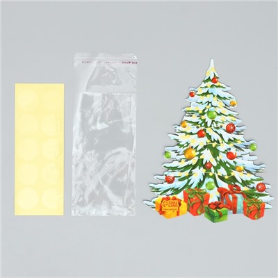 Пакет под сладости новогодний «Ёлка», 11×6 см