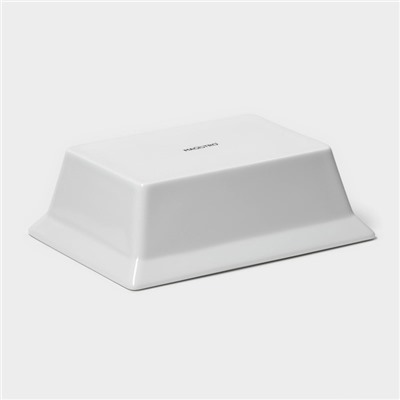 Форма для выпечки Magistro White gloss, 700 мл, 17.5×13.5×5.5 см, жаропрочный фарфор, белая