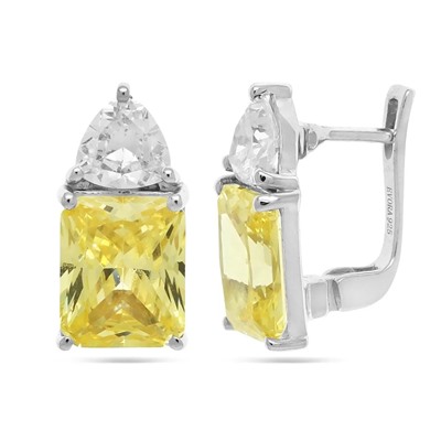 Серьги из серебра крайола циркон, Эмилия