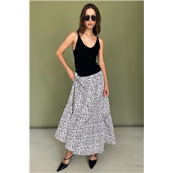 Юбка  NATURE098/01/Белый, розовый