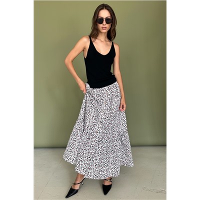 Юбка  NATURE098/01/Белый, розовый