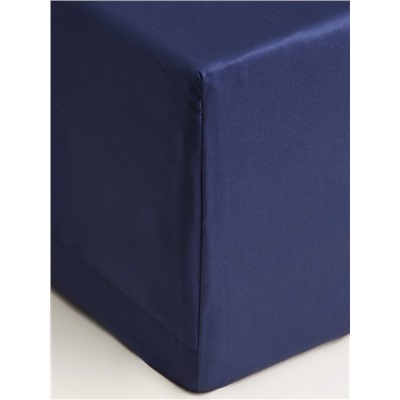 Простыня на резинке 1.5-спальная SL Home Tencel, 140×200+30 см, синяя, тенсель