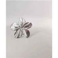 Кольцо с белым серебрением