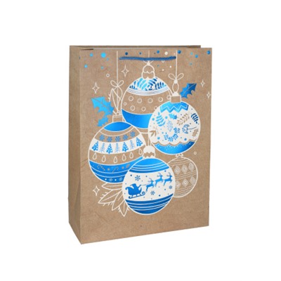 Пакет подарочный 31х42х12см Новый год / 6581ХL /уп 12/300/210 г