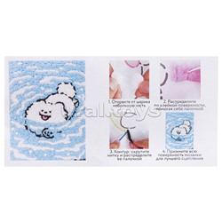 Набор творческая мастерская "Щенок в воде" 30*40 см.