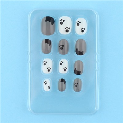 Детские накладные ногти «Котик», 12 шт.