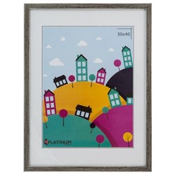 Фоторамка 30х40 пл. Акварель мороз.сер. PLATINUM