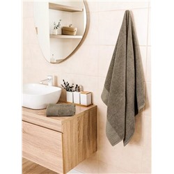 Махровое полотенце "ECO-Life Animal"- серый 50*80 см. хлопок 100%