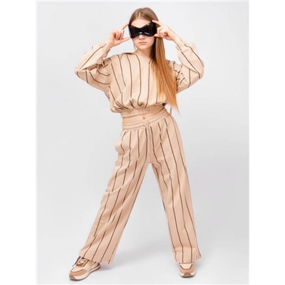 Костюм трикотажный для девочки SP377 (Бежевый)