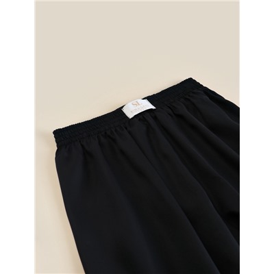 Пижама женская (рубашка, шорты) SL HOME Tensel Home, размер 52-54, чёрная