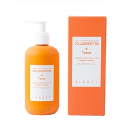 Jigott Тонер для лица с коллагеном и пептидами / Collagen + Peptide Toner, 300 мл