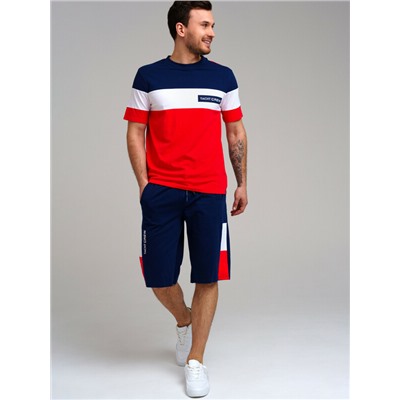 Комплект трикотажный для мужчин: фуфайка (футболка), шорты