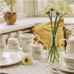 Молочник SL Home «Милый дом», 200 мл, фарфор, белый