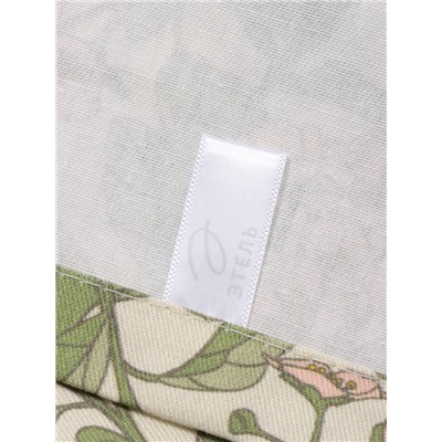 Дорожка на стол Этель Spring garden 40×149 см, 100% хлопок, саржа 190 г/м², зелёная/розовая