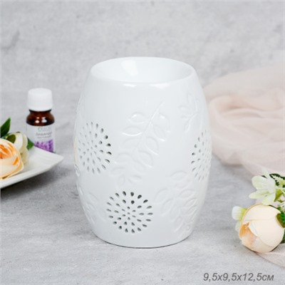 Аромалампа белая 12 см / XL-0019 /уп 48/