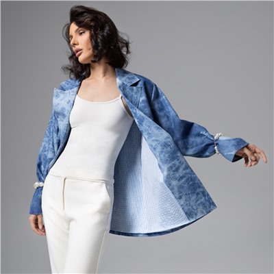 Жакет из джинсы с вышивкой, Игра по правилам шика