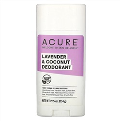 Acure, Дезодорант, лаванда и кокос, 63,78 г (2,25 унции)