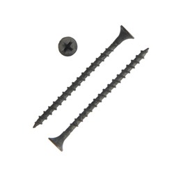 Саморез 3.5×55 мм ТУНДРА PREMIUM, потай, крупная резьба, шлиц PH, фосфатированный, 1 кг