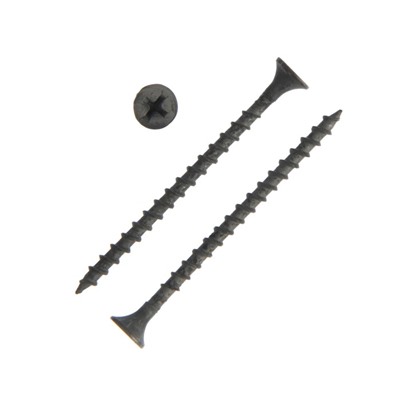 Саморез 3.5×55 мм ТУНДРА PREMIUM, потай, крупная резьба, шлиц PH, фосфатированный, 1 кг