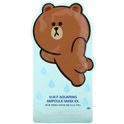 Mediheal, Line Friends, N.M.F., маска для лица с эффектом лифтинга 1 шт., 27 мл