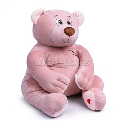 Медведь Лари, 85см (сидя 45см), пудровый