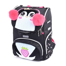 Ранец "Mini. Pinguin" школьный жесткий 35x26x20 см (14 л) вес 800 г, 1 отделение на замке с карманом для учебников, 1 передний карман на молнии, 2 боковых кармана на молнии с расширением, эргономичная формоустойчивая вентилируемая спинка и мягкие S-образн