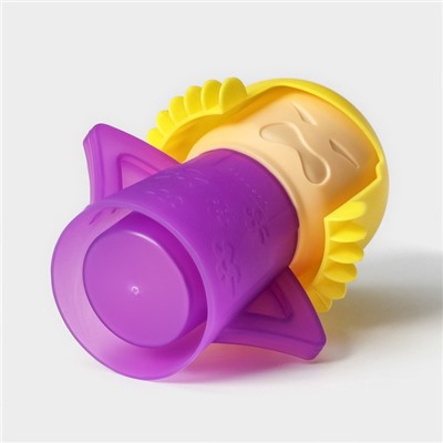 Устройство для чистки микроволновой печи Доляна, 10.5×8×13 см, пластик, фиолетовое