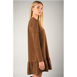 Женское платье трапеция из футера Happyfox