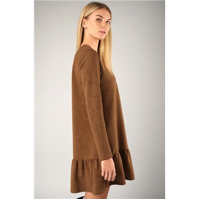 Женское платье трапеция из футера Happyfox