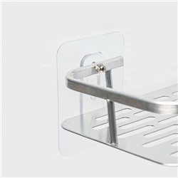 Полка для ванной комнаты, 31.5×13×5 см, алюминий