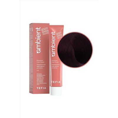 TEFIA Ambient Перманентная крем-краска для волос / Фиолетовый корректор, 60 мл KRISTALLER, 1130598