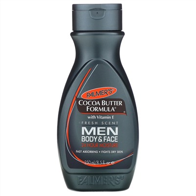 Palmer's, Формула с какао маслом, витамином Е, Для лица и тела, Для мужчин, 8,5 ж. унц.(250 мл)