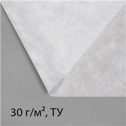 Материал укрывной, 10×3.2 м, плотность 30 г/м², спанбонд с УФ-стабилизатором, белый, Greengo, Эконом 30%