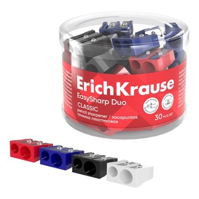 Точилка пластиковая два отверстия EasySharp Duo, Classic 60010 ErichKrause