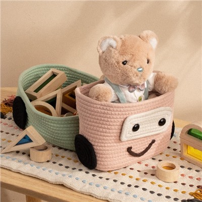 Корзина для игрушек SL Home «Грузовик», плетёная, ручной работы, 42×23×17 см