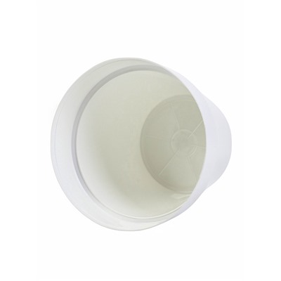 Кашпо со вставкой «Порто», 3.5 л, d=20 см, h=19 см, пластик, белое