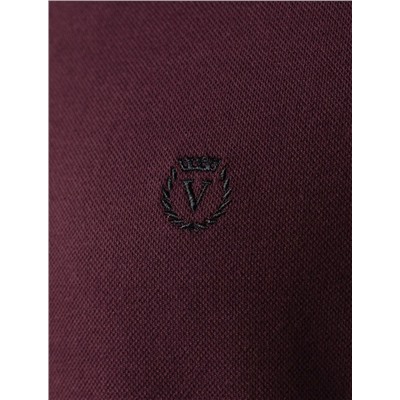 Футболка с V-вырезом из премиального хлопка с эластаном