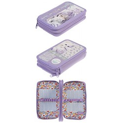 Пенал 6-ти ств. 190х110 мм "Цветочный стиль" с табл.умножения (094771) 47126 Хатбер