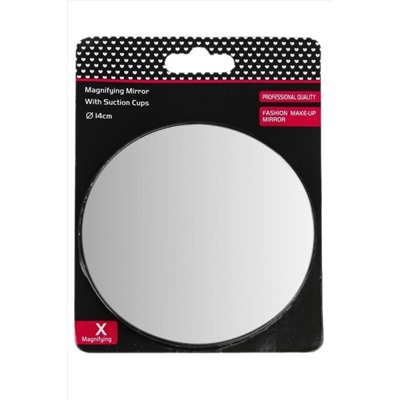 Rama Rose Зеркало косметическое с 10x увеличением на присосках, черный, Ø14 см KRISTALLER, 1111672