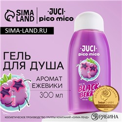Гель для душа женский, 300 мл, аромат ежевики, PICO MICO