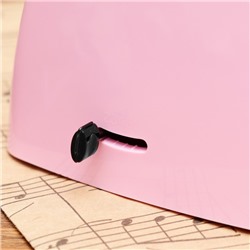 Метроном механический Gleam, розовый, 40-408 ударов в минуту, 21×10×12 см