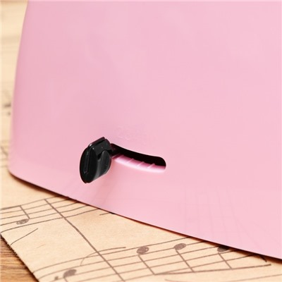 Метроном механический Gleam, розовый, 40-408 ударов в минуту, 21×10×12 см