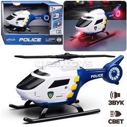 Вертолет "Полиция" 1:32 (свет, звук) в коробке